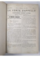 LA CORTE D'APPELLO raccolta di riviste 1929 1932 annate complete rilegate
