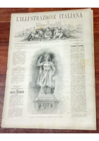 L'ILLUSTRAZIONE ITALIANA 31 luglio 1881 Monumento Eleonora D'arborea Giornale