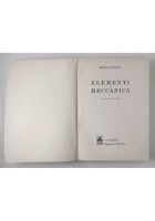 ELEMENTI DI MECCANICA Mario Pantaleo 1967 Giunti Bemporad Marzocco Libro Manuale