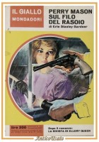 PERRY MASON SUL FILO DEL RASOIO di Erle Stanley Gardner 1962 Libro Giallo