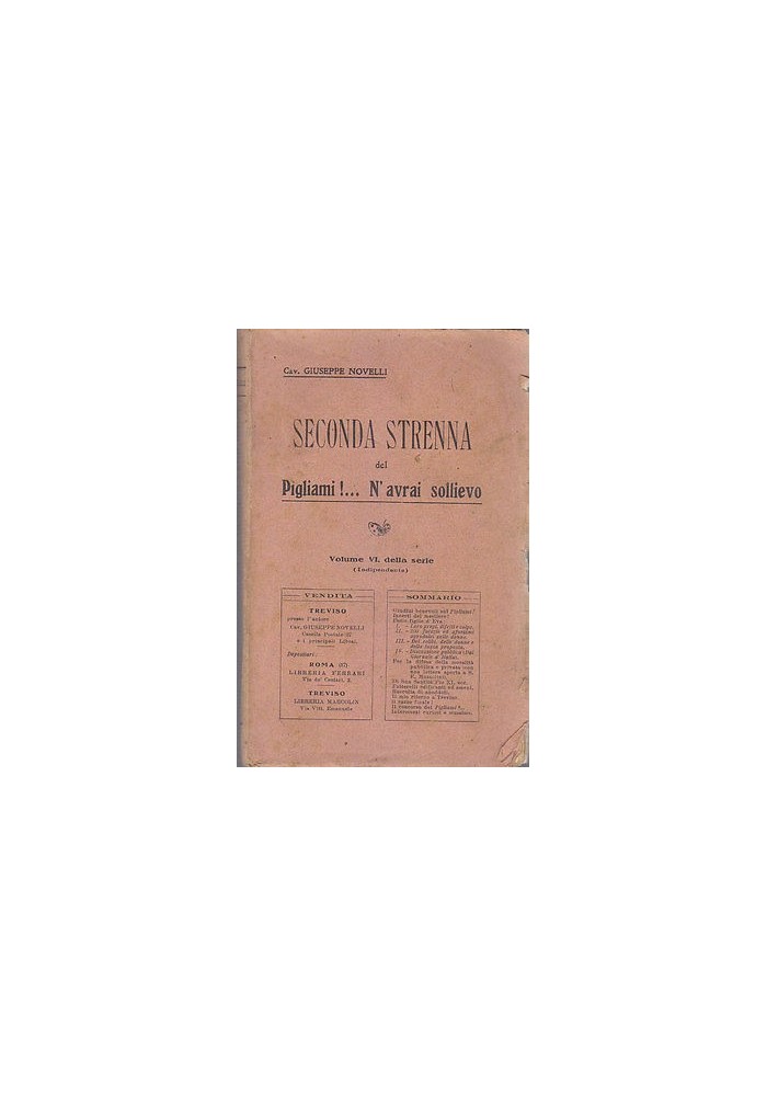 SECONDA STRENNA DEL PIGLIAMI... N AVRAI SOLLIEVO di Giuseppe Novelli