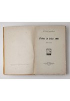 STORIA DI DIECI ANNI 1899 1909 di Arturo Labriola 1910 Il Viandante Libro usato
