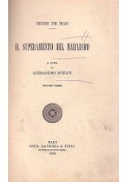IL SUPERAMENTO DEL MARXISMO volume I di Henry de Man 1929 Laterza