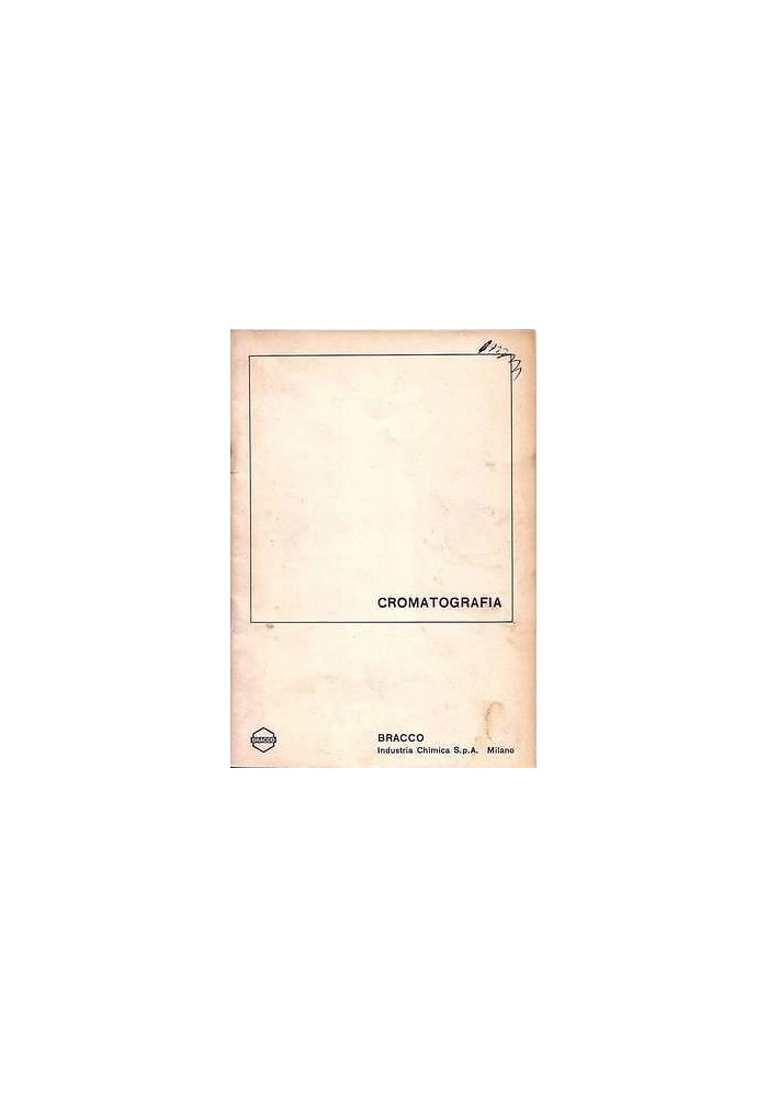 CROMATOGRAFIA Bracco industria chimica Spa presumibilmente anni '80
