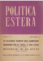 POLITICA ESTERA n.7 - 8 agosto settembre 1944 Articoli di Nenni Craveri Pearson