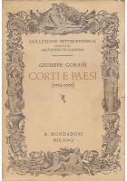 CORTI E PAESI (1764 1766) di Giuseppe Gorani 1938 In lingua francese Mondadori Libro