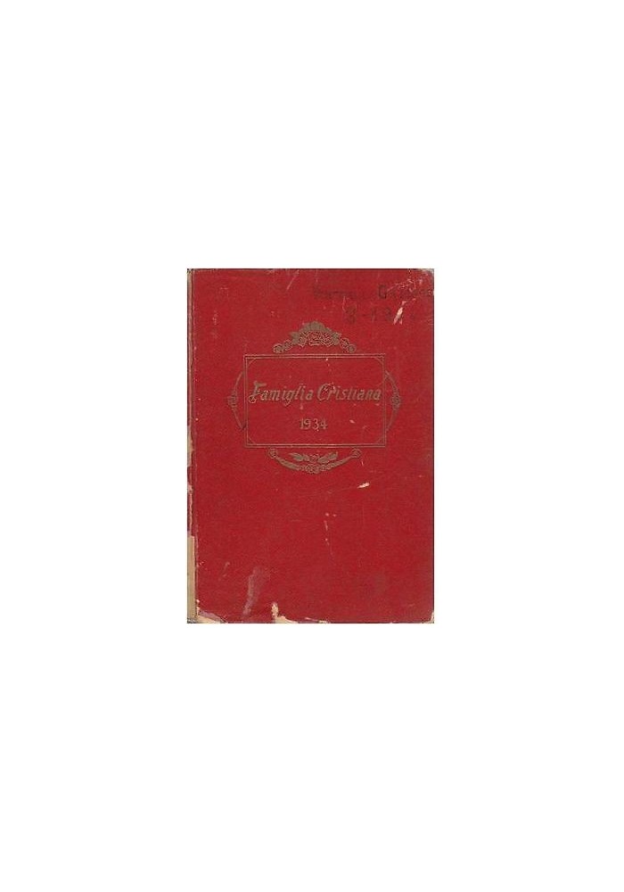 FAMIGLIA CRISTIANA (IL DIVIN MAESTRO) 1934 annata completa 52 fascicoli