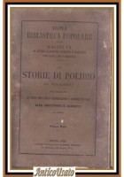 LE STORIE DI POLIBIO DA MEGALOPOLI Volume 3 1855 libro antico UTET trad Kohen
