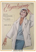 ELEGANTISSIMA Numero 42 primavera estate 1956 rivista moda cartamodelli vestiti