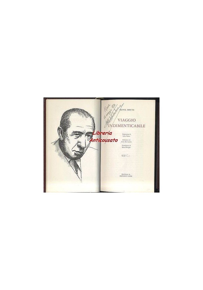 VIAGGIO INDIMENTICABILE di Nevil Shute - Orpheus 1971 illustrato da David Knight Libro