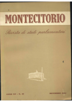 MONTECITORIO rivista di studi parlamentari anno XV numero 12 dicembre 1961