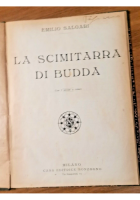 LA SCIMITARRA DI BUDDA Emilio Salgari Libro Sonzogno illustrato per infanzia