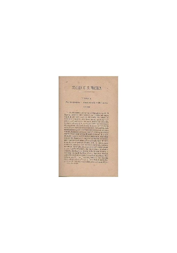 STORIA DI SANTA MONICA di Emilio Bougard libro Marietti 1919 (?) biografia