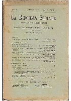 LA RIFORMA SOCIALE rassegna di scienze sociali e politiche 1897 Roux Frassati