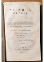 ANTICHITÀ GRECHE costumi usi istituzioni di John Robinson 1823 3 volumi antico