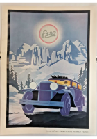ESSO PETROLI e KOLINOS DENTIFRICIO 1928 Pubblicità Advertising Vintage d'epoca