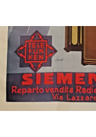 RADIO TELEFUNKEN e BRANCA liquori 1928 Pubblicità Advertising Vintage d'epoca
