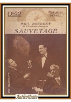SAUVETAGE di Paul Bourget 1934 Flammarion Libro une heure d'oubli livre