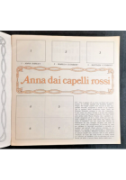ANNA DAI CAPELLI ROSSI album con 35 figurine 1980 Panini Nippon cartone animato
