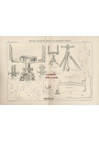 BUSSOLA bellissima tavola disegnata Boccardo ORIGINALE 1885 ottima idea regalo