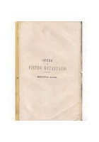 OPERE DI PIETRO METASTASIO SECOLO XVIII antico '800 libro teatro ufficio general