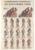 CAMPIONATI MONDIALI DI CICLISMO 1966 BELLA CARTOLINA A COLORI NON VIAGGIATA