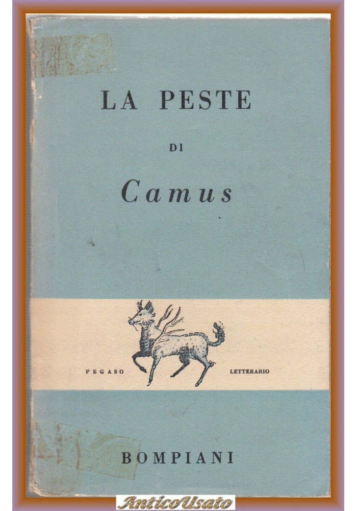 LA PESTE di Albert Camus 1948 I edizione Bompiani libro romanzo pegaso letterari