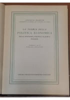 LA TEORIA DELLA POLITICA ECONOMICA nell'economia politica classica di Robbins