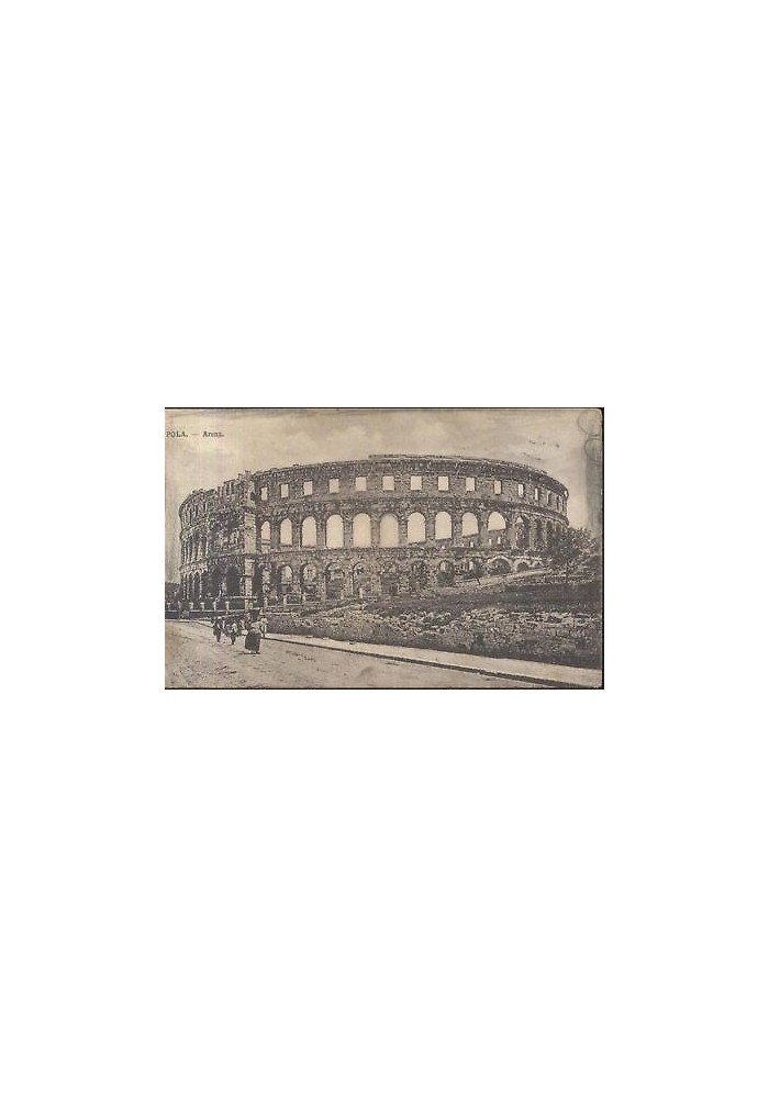 CARTOLINA POLA Arena viaggiata 1913 ORIGINALE vintage antica postcard d'epoca