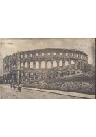 CARTOLINA POLA Arena viaggiata 1913 ORIGINALE vintage antica postcard d'epoca