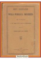 BREVI OSSERVAZIONI SULLA PUBBLICA SICUREZZA IN SICILIA di Francesco Agnetta 1892