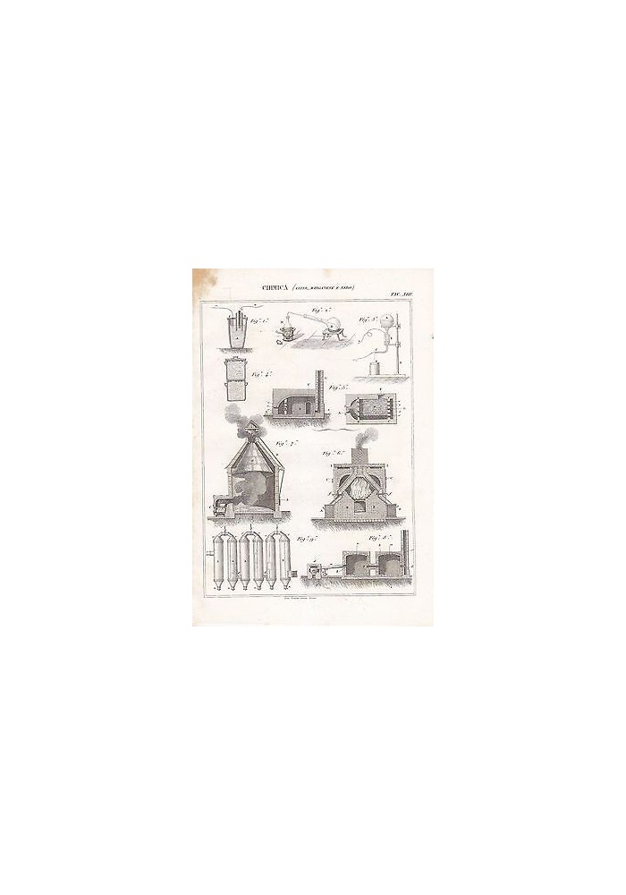CHIMICA Litio Manganese e Nero Incisione Stampa 1866 Originale Antica vintage