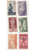 AFRICA ORIENTALE ITALIANA Serie Pittorica 18 Valori Usati Vari Francobolli Regno