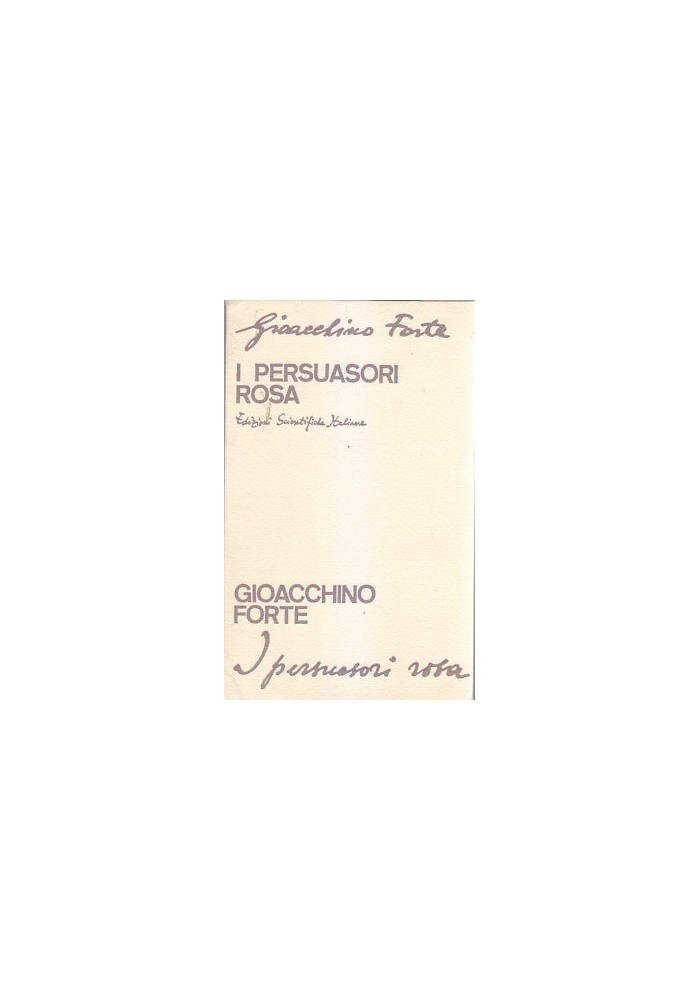I PERSUASORI ROSA di FORTE 1966 Libro sociologia curiosa del rotocalco femminile