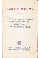 MANUALE D UDIENZA codice civile commercio procedura civile penale 1922