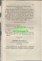 REGIO DECRETO TRASLAZIONE IN CORSICO 10mo MANDAMENTO MILANO 10 maggio 1863