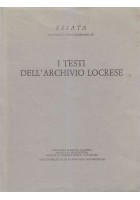 I TESTI DELL'ARCHIVIO LOCRESE 1984 Università di Reggio Calabria seminario libr