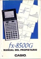 CASIO FX 8500G MANUAL DEL PROPRIETARIO (CALCOLATRICE) in spagnolo libro