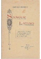 SANGUE LATINO di Gaetano Cifarelli 1918 Vecchi editore Trani