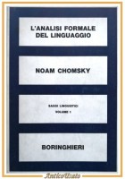 L'ANALISI FORMALE DEL LINGUAGGIO di Noam Chomsky 1969 Boringhieri Libro saggi