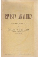 RIVISTA ARALDICA DELL’ISTITUTO ARALDICO ROMANO Anno XXXVI N.8 – 20 agosto 1938