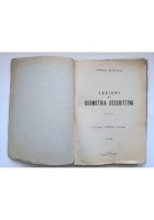 LEZIONI DI GEOMETRIA DESCRITTIVA Enrico Bompiani 1946 Romolo Pioda Libro