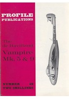 THE DE HAVILLAND VAMPIRE MK. 5 e 9 Numero 48 PROFILE PUBBLICATIONS RIVISTA AERE