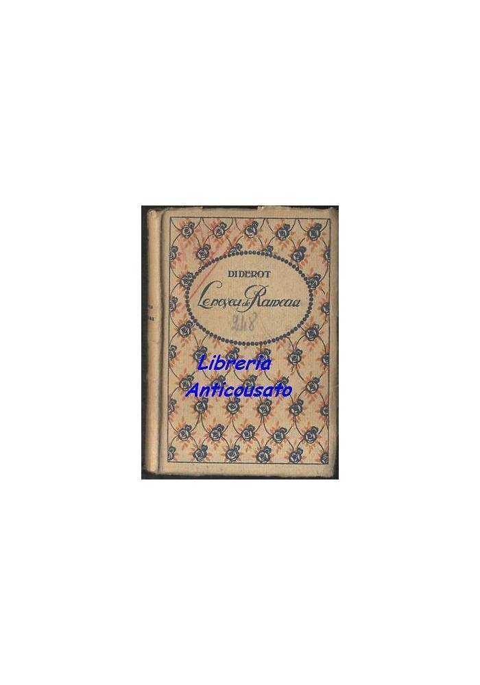 LE NEVEU DE RAMEAU di Diderot - edition Nilsson libro piccole dimensioni mignon