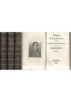 STORIA D'ITALIA continuata da quella del Guicciardini di Carlo Botta 1835 3 tomi antico