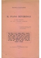 IL PIANO BEVERIDGE GRAN BRETAGNA di Nicola Pascazio Autografo 1944 Putignano
