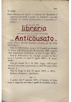 BARATONIA SOPPRESSO - REGIO DECRETO - 1870 - UNITO A VARISELLA - originale