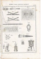 FISICA CALAMITA CALEIDOSCOPIO CALORIMETRIA INCISIONE STAMPA RAME 1866 ORIGINALE