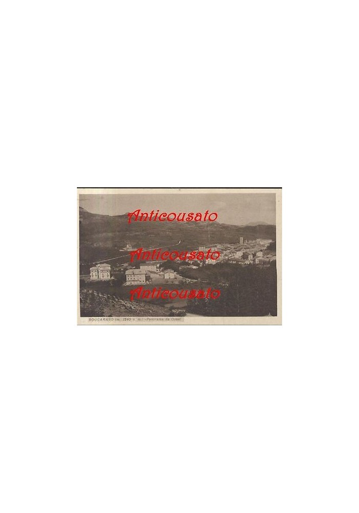 ROCCARASO (m. 1240 s.m.) PANORAMA DA OVEST - cartolina originale MAZZORANA