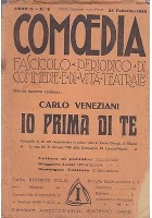COMOEDIA Anno 2 numero.4 25 febbraio 1920 - IO PRIMA DI TE - CARLO VENEZIANI